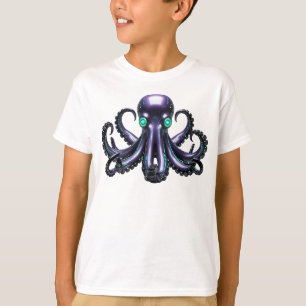 T-shirt Cyber Octopus - Créature maritime futuriste