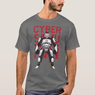 T-shirt Cyber Samurai Japanese Fighter Anime Manga Warrior