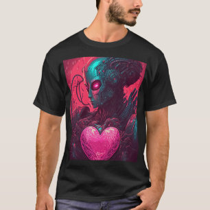 T-shirt "Cyber Valentine" Conception de la femme Cybernéti