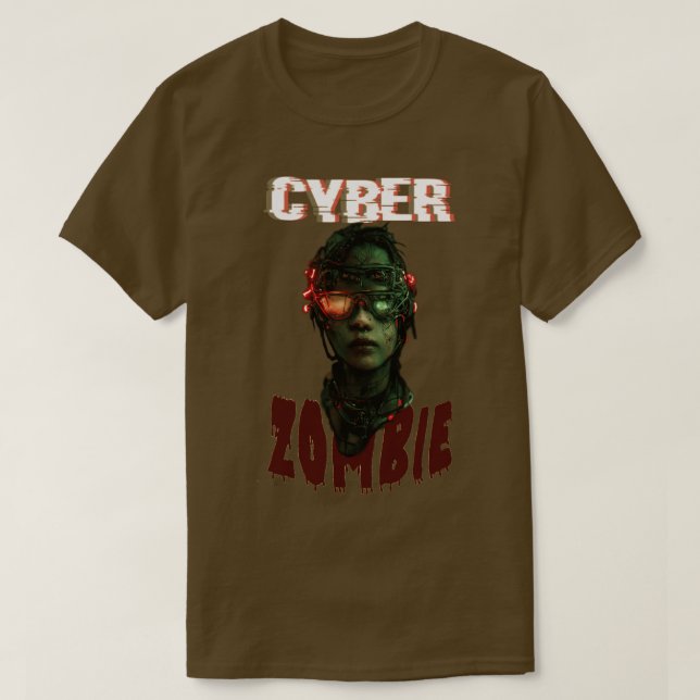T-shirt Cyber Zombie (Design devant)