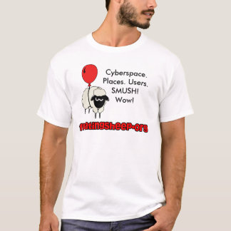 T-shirt Cyberespace. Endroits. Utilisateurs. SM…