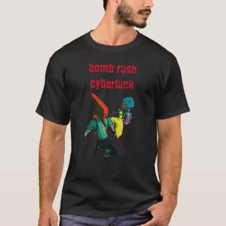 T-shirt cyberfunk de la ruée vers la bombe