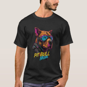 T-shirt Cyberpunk American Pit Bull Terrier Aimant Moms Fu