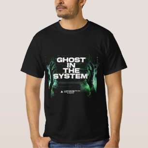 T-shirt Cyberpunk Glitch Vert Néon