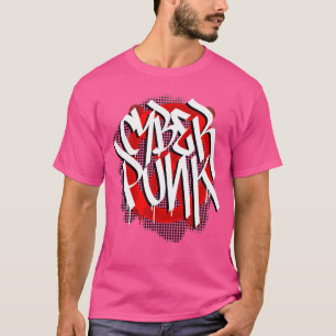 T-shirt Cyberpunk Graffiti Street Art Gamer Cyber Punk Fut