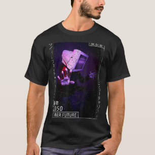 T-shirt Cyberpunk japonais esthétique Cyborg - Japonais 90
