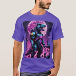 T-shirt Cyberpunk Mecha Dino Moonlight Tee