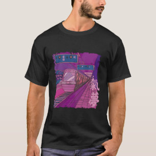 T-shirt Cyberpunk Tokyo Japonais Vaporwave Stree esthétiqu