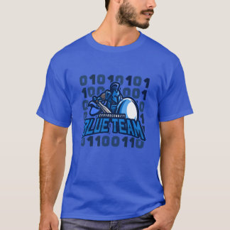 T-shirt Cybersécurité Blue Team Spartan Matrix