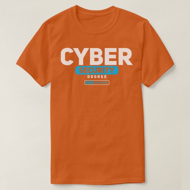 T-shirt Cybersécurité Cybersécurité Diplôme de Cybersécuri (Design devant)