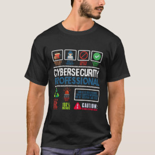 T-shirt Cybersécurité Professionnelle Pas Un Hacker