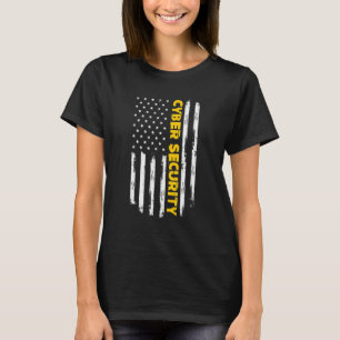 T-shirt Cybersécurité Programmeurs IT Indicateur américain