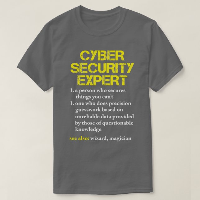 T-shirt Cybersecurity Hacker Ordinateur cadeau Nerd (Design devant)