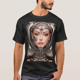 T-SHIRT CYBORG D'ARGENT