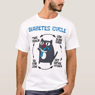 T-shirt Cycle du diabète de chat