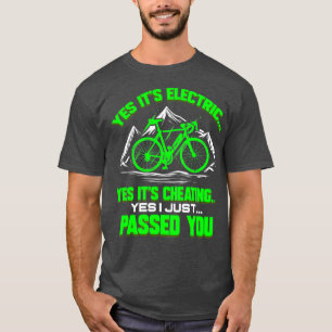 T-shirt Cycle E Vélo Drôle cadeau pour Cyclist Electric
