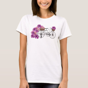 T-shirt Cycle et fleur