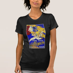 T-shirt Cycles d'Alcyon - art vintage de bicyclette