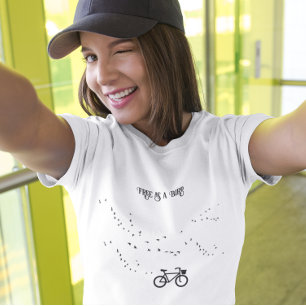 T-shirt Cycling Life, gratuit comme un oiseau personnalisa