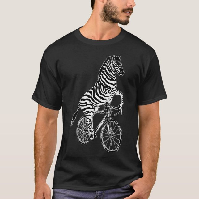 T-shirt Cycling Zebra (Devant)