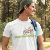 Cyclisme Chien et écureuil Whimsical Animaux Conce