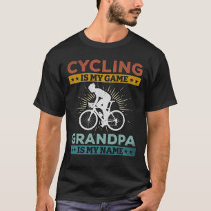 T-shirt Cyclisme Est Mon Jeu Grand-Père Est Mon Nom Road 