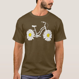 T-shirt Cyclisme Floral Vélo Roues Fleur Vélo