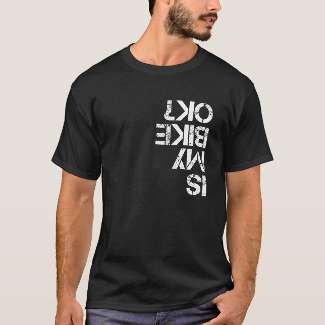 T-shirt Cyclisme - Mon vélo est OK (Devant)