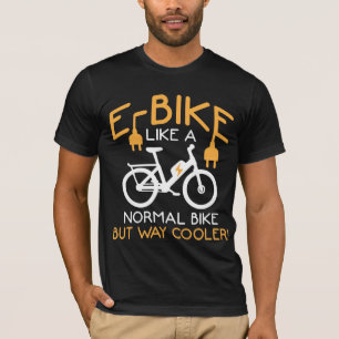 T-shirt Cyclisme sur voie E-Bike Glacière Bike Funny Elec