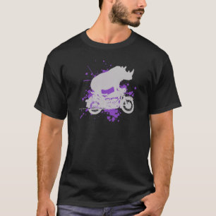 T-shirt Cycliste de rhinocéros