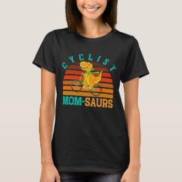 T-SHIRT CYCLISTE MOM-SAURS - JOUR DE LA MÈRE T-REX DINO MO