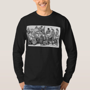 T-shirt Cyclistes de Calavera circa 1800's en retard