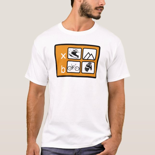 T-shirt cyclistes extrêmes (Devant)
