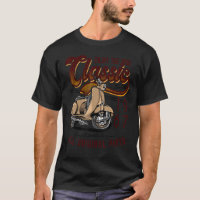 Cyclomoteur Classique Motard Moto Anniversaire 196