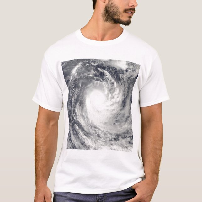 T-shirt Cyclone René au-dessus de l'océan Pacifique Sud (Devant)