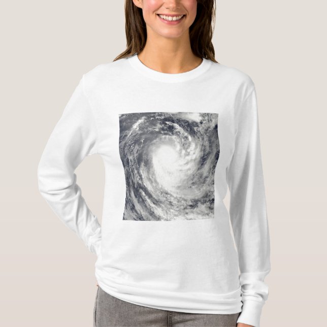 T-shirt Cyclone René au-dessus de l'océan Pacifique Sud (Devant)