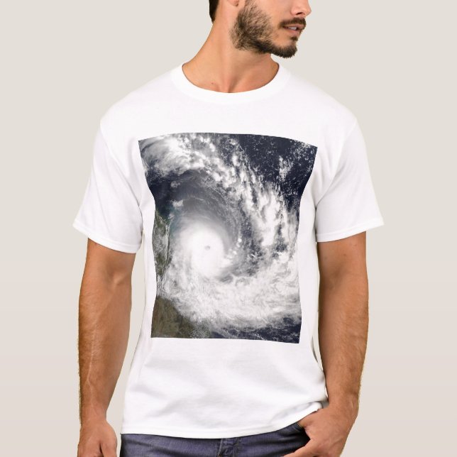 T-shirt Cyclone tropical au-dessus de l'Australie (Devant)