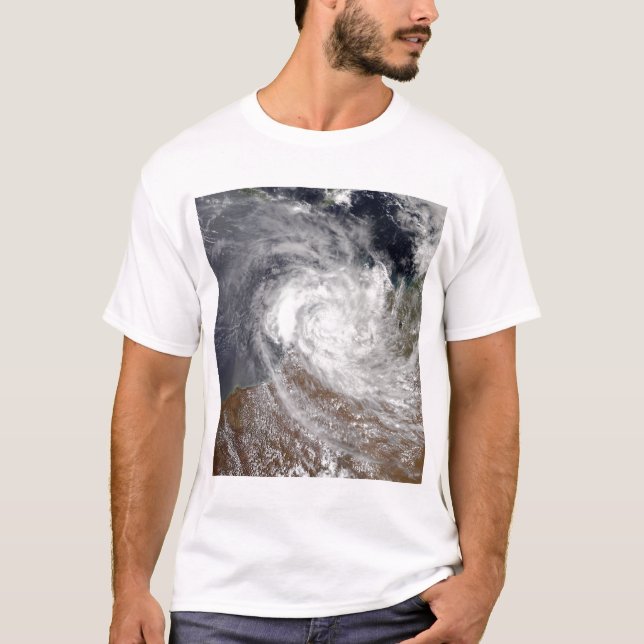 T-shirt Cyclone tropical Billy sur l'Australie (Devant)