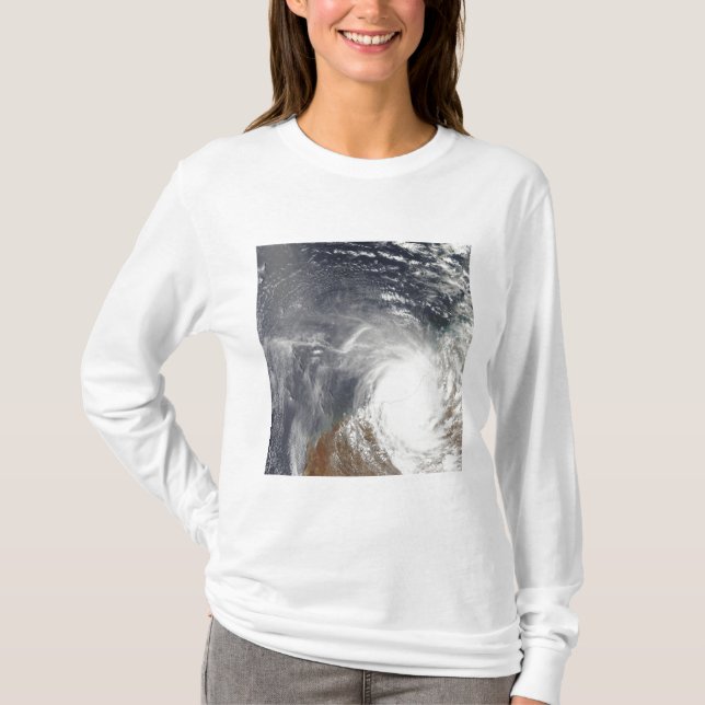 T-shirt Cyclone tropical Laurence sur l'ouest de l'Austral (Devant)