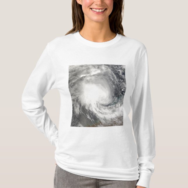T-shirt Cyclone tropical Nicholas approchant l'Australie (Devant)