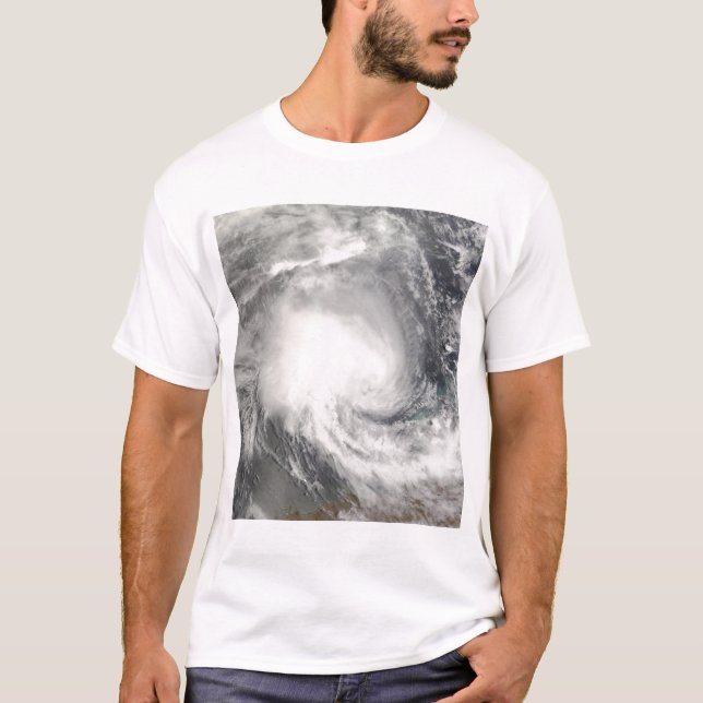 T-shirt Cyclone tropical Nicholas approchant l'Australie (Devant)