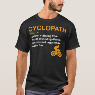 T-shirt cyclopath dictionnaire définition cycliste cyclist