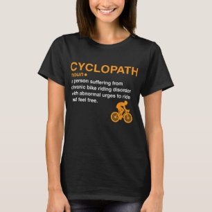 T-shirt cyclopath dictionnaire définition cycliste cyclist