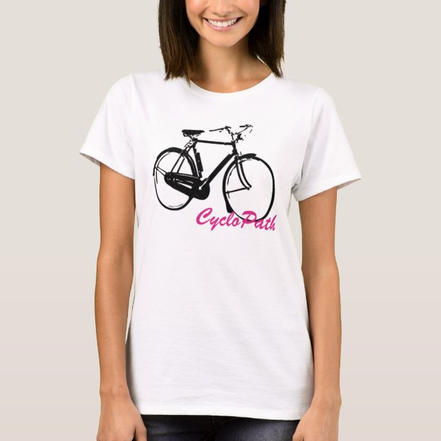 T-shirt CycloPath Shirt J'adore faire du vélo ! (Devant)