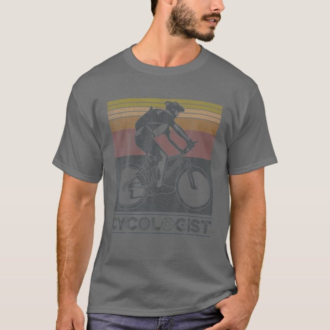 T-shirt Cycologue MTB Bicycle Road Vélo Cyclisme Triathlon (Devant)