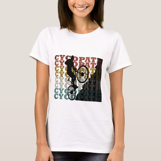 T-shirt Cycopath drôle vélo (Devant)