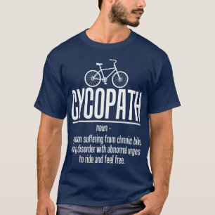 T-shirt Cycopath motard drôle vélo cycliste