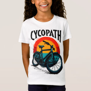 T-Shirt Cycopath : Vélo énergétique avec le soleil couchan