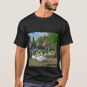 T-shirt Cygnes blancs dans le centre de Bruges