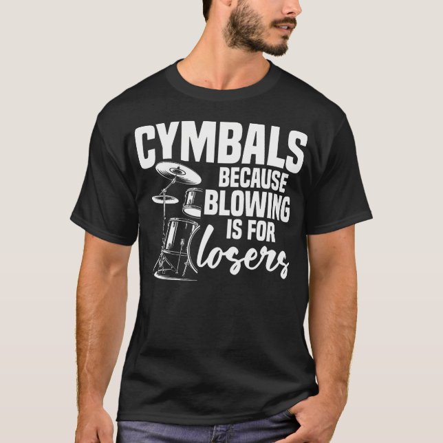 T-shirt Cymbal Set For Drums  Drum Kit Accessories Drummer (Devant)